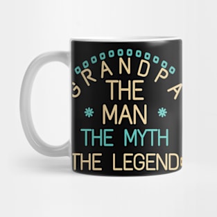 Mens GRANDPA THE MAN THE MYTH THE LEGEND Father's Day Men Mug